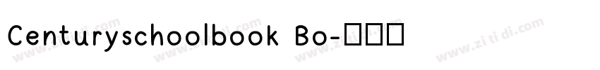 Centuryschoolbook Bo字体转换